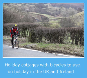 holiday cottages with bicycles