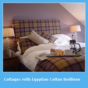 holiday cottages with egyptian cotton bedlinen
