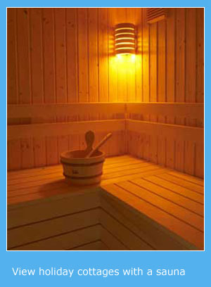 self catering holiday cottages with a sauna